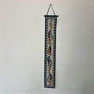Vintage Hanging Bell Pull Tapestry Red Hot Chili Peppers 41” Made In USA